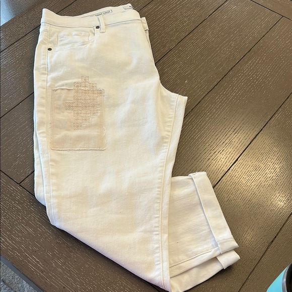 NWT Sonoma Cream Straight Crop Jeans - Picture 2 of 11